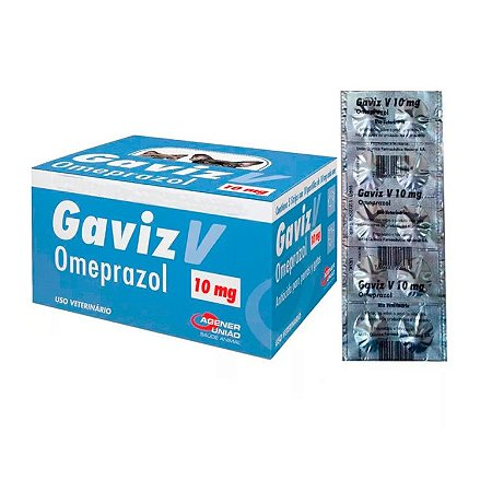 Gaviz V 10mg Antiácido Cães E Gatos 10 Comprimidos - Agener