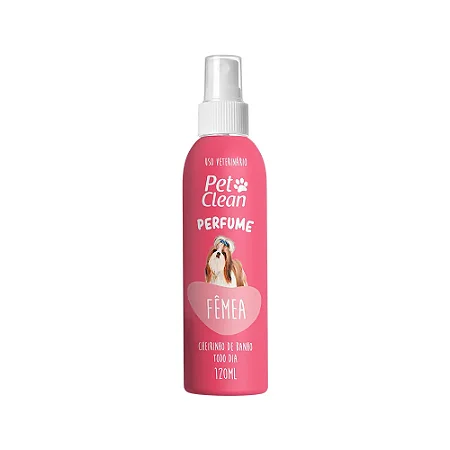 Perfume Deo Colônia Fêmea Petclean 120 ml