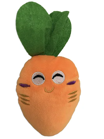 Brinquedo Pelucia Cenoura C/apito para Câes 14cm