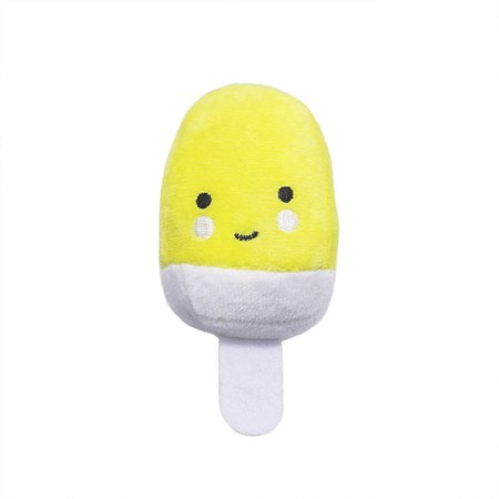 Brinquedo Pelucia Mordedor Picole 11cm Para Cães Pet Apito