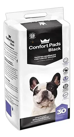 Tapete Higiênico ConfortPads Black 60x55 Carvão 30un