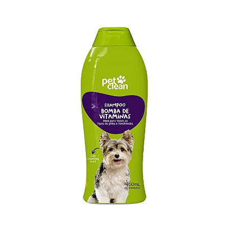 Shampoo Condicionador Bomba Vitamina 700ml Pet Clean