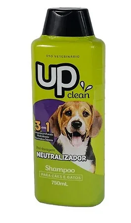Shampoo Neutralizador De Odores 750ml Cão Gato Up Clean