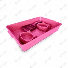 Kit Bandeja Rosa Brinqpet