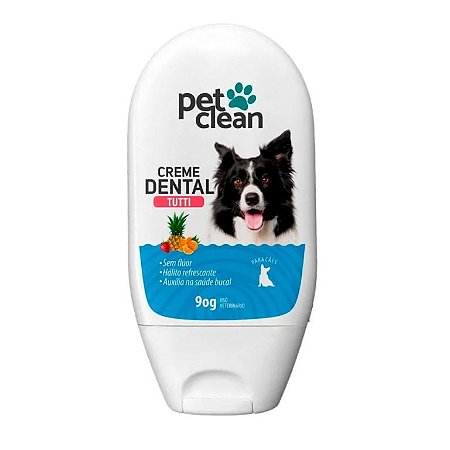 Creme Dental Pet Clean Cães e Gatos Sabor Tutti-Frutti 60g