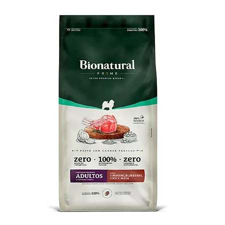 Ração Special Dog Bionatural Caes Raças peq. Adulto Cordeiro 2,5kg