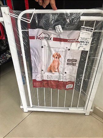 Portao Seguranca 80cm C/extensor Branco