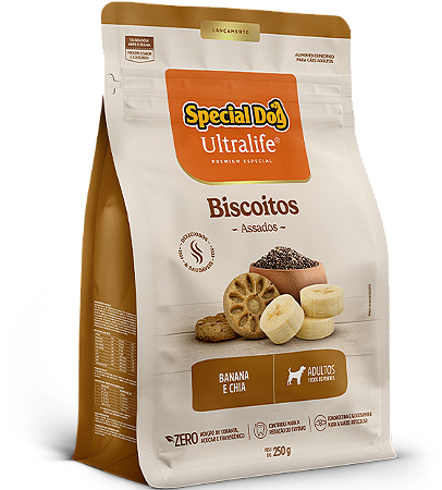 Biscoito Ultra Life Adulto Banana 250g