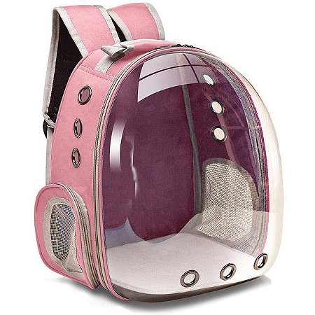 Mochila Bolsa Transporte Astronauta Rosa