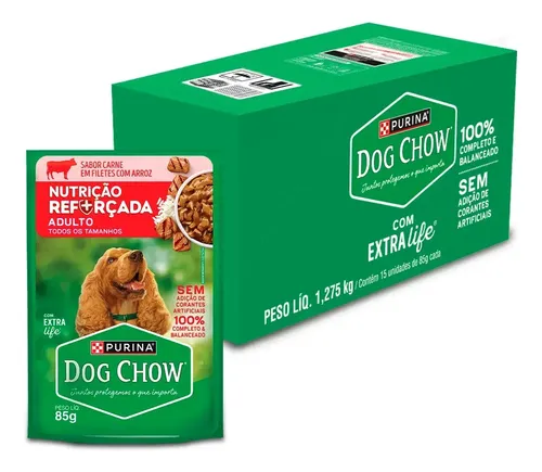 Dog Chow Adulto Carne E Arroz 85g