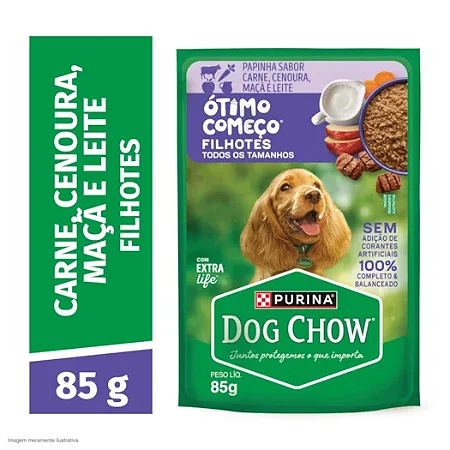 Dog Chow Filhote Carne E Leite 85g