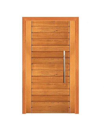 Porta Pivotante Contemporânea - Madeira Maciça - Angelim