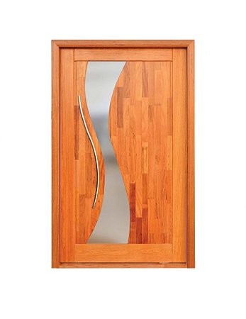 Porta Pivotante Suyane - Madeira Maciça - Angelim