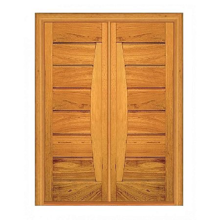Porta Dupla de Abrir Pavuna - Madeira Maciça - Angelim