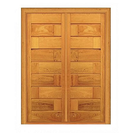 Porta Dupla de Abrir 713 Brotas - Madeira Maciça - Angelim