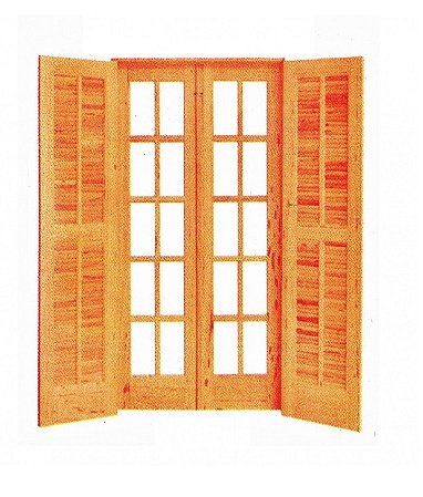 Porta Abrir A/A Reta - 4 Folhas - Angelim