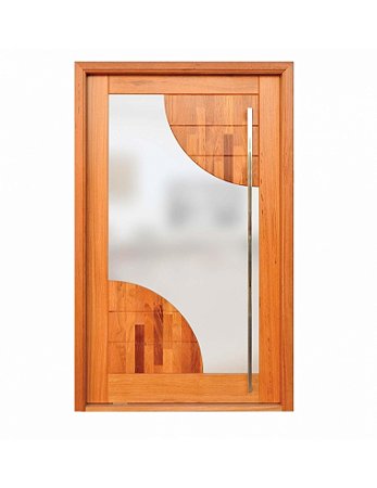 Porta Pivotante Sara - Madeira Maciça - Angelim