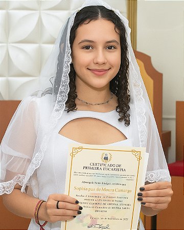 Moldura 13x18cm em MDF - Crisma ou Primeira Comunhão