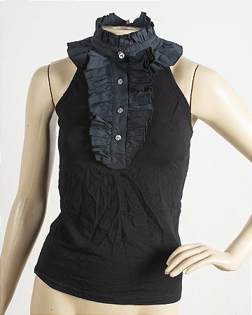 Blusa  frente única  preta