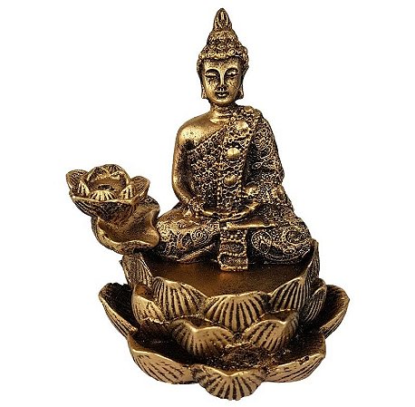 Incensário Cascata Buda- Flor de Lótus