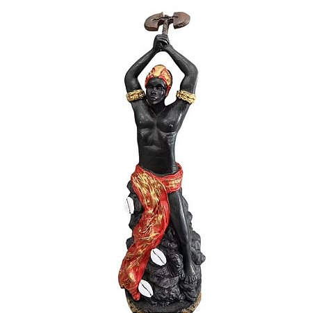 Imagem Orixá Xangô- cor Vermelho