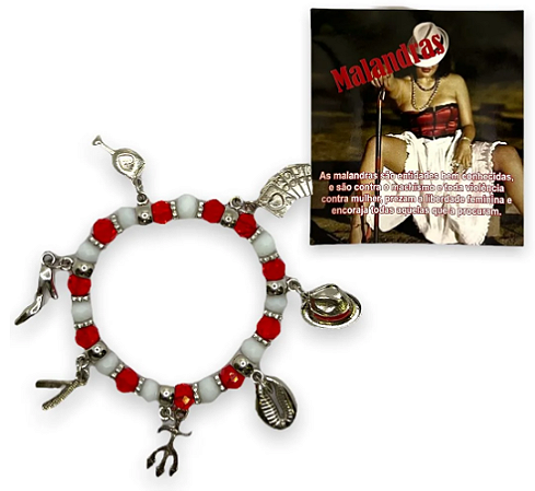 Pulseira 7 pingentes- Malandras