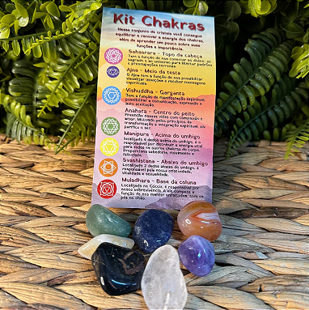 Kit Pedras 7 Chakras