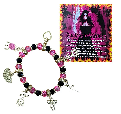 Pulseira 7 pingentes- Pombagira Menina