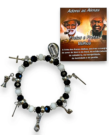 Pulseira 7 pingentes- Pretos Velhos
