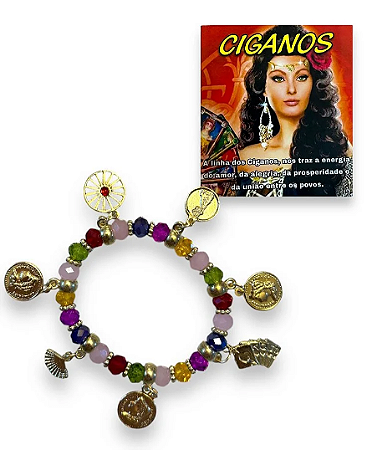 Pulseira 7 pingentes- Ciganos