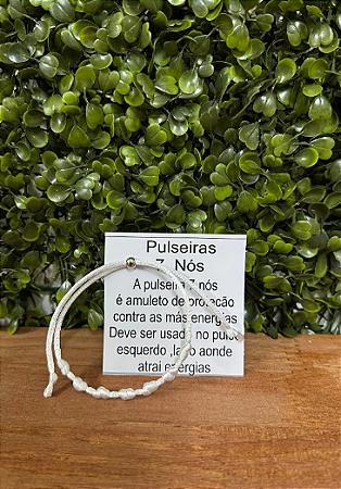 Pulseira 7 Nós- Branca