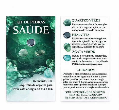 Kit Pedra Saúde