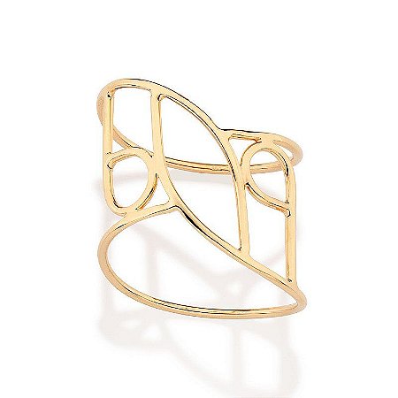 ANEL ARO DUPLO BANHADO A OURO 18K ROMMANEL 513575