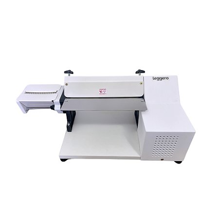 Cilindro Laminador Elétrico 28cm Massas Pão Cortador Talharim Branco Leggero