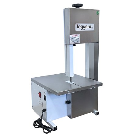 Serra Fita de Bancada Açougue Carne Osso 1,46 Semi Inox Leggero
