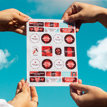 Cartela de Adesivos Filhas Criativas