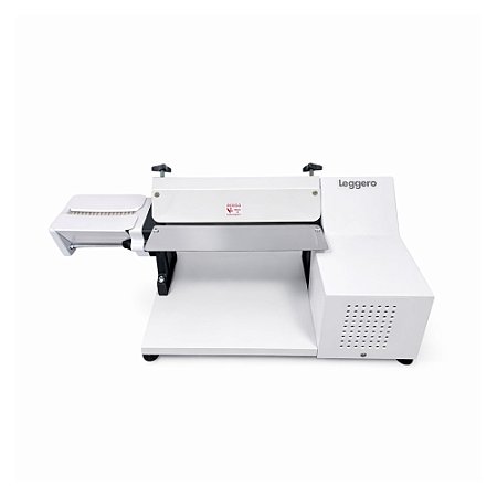 Cilindro Laminador Elétrico 28cm Massas Pão Cortador Talharim Branco Leggero