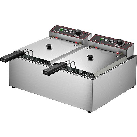 Fritadeira Elétrica Inox Industrial Metalcubas 10L Frce 10
