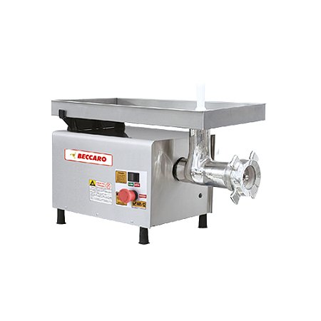 Moedor de Carne Picador Boca 22 Inox Bivolt 200 kg/h 1,25 Cv Beccaro