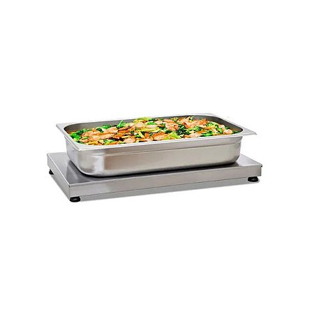 Mesa Aquecida Pista Quente Inox 55x32cm Temperatura Regulável Titã