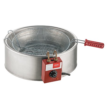 Fritador Elétrico Inox Tacho Alumínio 2 Termostatos 4,2L Malta
