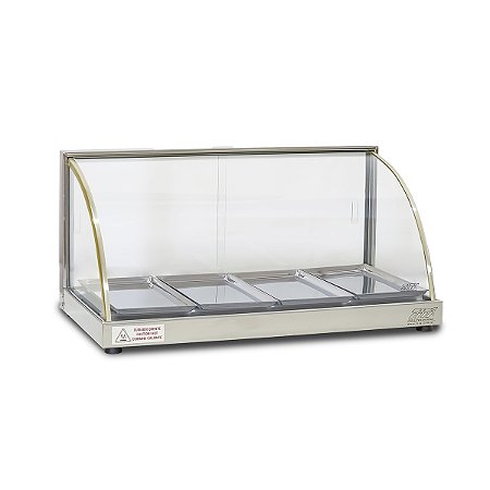 Estufa W Curva Vitrine Para Salgados 4 Bandejas Titã