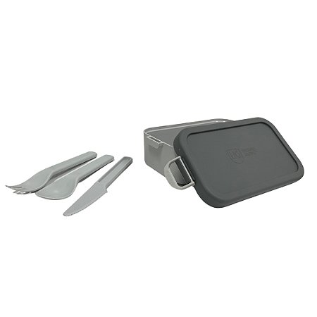 Marmita Bento Box Individual Lunch Box Japonesa com Talheres And Anodilar