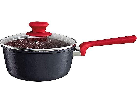 Panela Antiaderente Indução ColorStone 20 cm 3L Titânio Euro