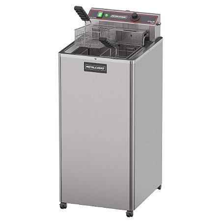 Fritadeira Elétrica Inox Pedestal Água e Óleo Metalcubas 30L GFAO 30 P 5500W