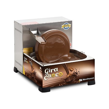 Derretedeira de Chocolate Elétrica Gira Choco 5kg Cuba Inox Marchesoni