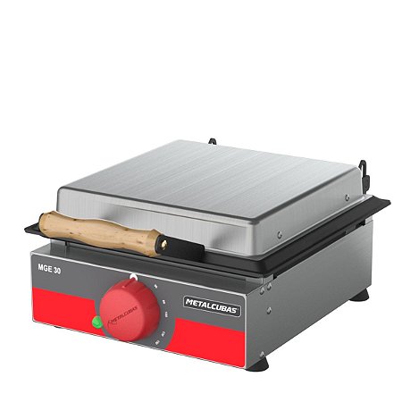 Grill Elétrico MGE 30 Inox Chapa com Prensa Metalcubas