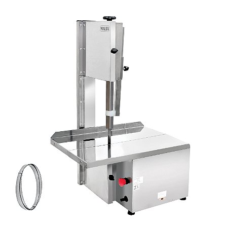 Kit Serra Fita para Carne 1039 Mesa Inox + Lâmina Avulsa Açougue Bivolt Malta
