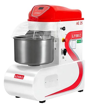 Masseira Industrial Amassadeira Espiral AE25 G2 Aço Inox 2 Velocidades G Paniz Trifásico