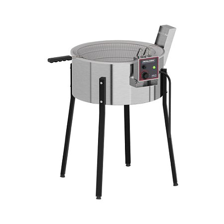 Tacho Fritador Elétrico 15L Alumínio Prateado TFRE 15 Metalcubas